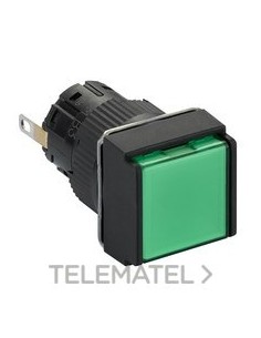 PILOTO CUADRADO VERDE LED 24V