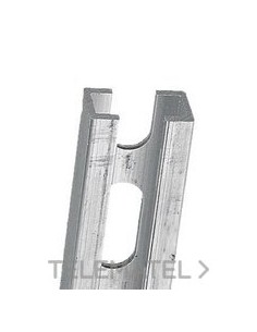 PERFIL ALUMINIO PERFORADO 3m