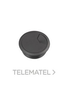 PASACABLES ESCRITORIO 60mm NEGRO