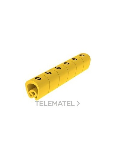 SEÑALIZ.PVC PLAST.7-18mm -0-amarillo