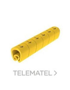 SEÑALIZ.PVC PLAST.4-8mm -TIERR-AMARILLO