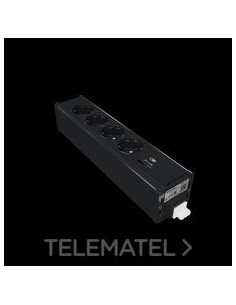 MÓDULO 4 SCHUKO + USB A Y C ANTRACITA