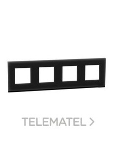 MARCO 4 ELEMENTOS PURE CRISTAL NEGRO