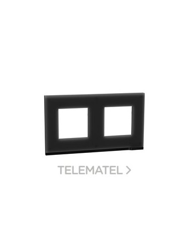 MARCO 2 ELEMENTOS PURE CRISTAL NEGRO