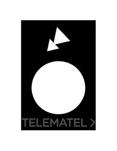 LEYENDA 30x40mm PRETO INVERSO LENTO-RÁPI