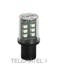 LÁMPARA LED BA15D 24V VERDE INTERMITENTE