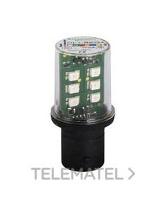 LÁMPARA LED BA15D 120V ROJO INTERMITENTE