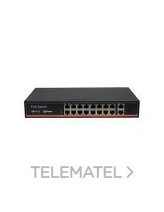 SWITCH SW-116 16POE+2UPLINK GIGA