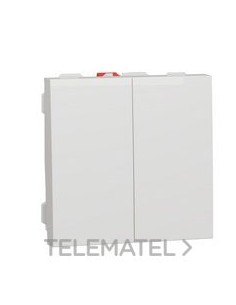 INTERRUPTOR DOBLE 2 MÓDULOS POLAR