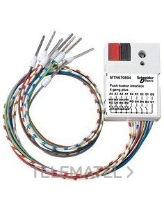 INTERFAZ PULSADOR CON 4 ELEMENTOS PLUS