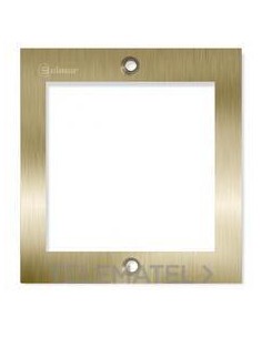 MARCO INOXIDABLE 1 MÓDULO NX6001 DORADO