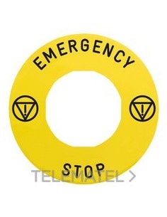 ETIQ.MARCADA d.60 DSCX.EMERG."EMERGENCY