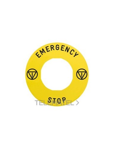 ETIQ.MARCADA d.60 DSCX.EMERG."EMERGENCY