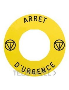 ETIQ.MARCADA d.60 DSCX.EMERG."ARRET D'UR