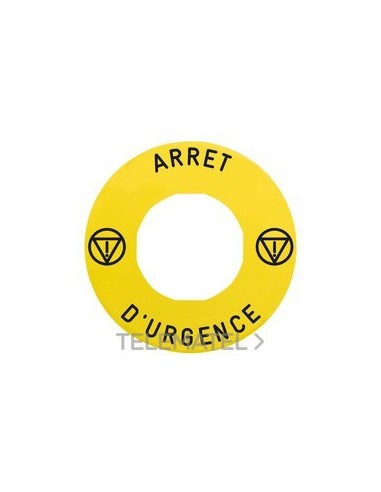 ETIQ.MARCADA d.60 DSCX.EMERG."ARRET D'UR