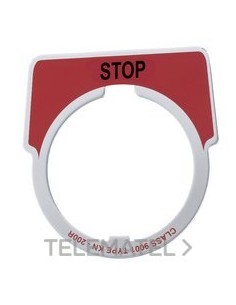 ETIQUETA MARCADA 40x43mm "STOP"