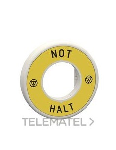 ETIQUETA LUMIN.RJ 24V "NOT HALT" LOGO