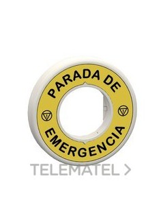 ETIQ.LUMIN.RJ 230V "PARADA EMERGENCIA"