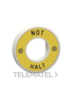 ETIQUETA LUMIN.RJ 230V "NOT HALT" LOGO