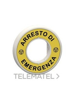 ETIQ.LUMIN.RJ 120V "ARRESTO DI EMERGENZA