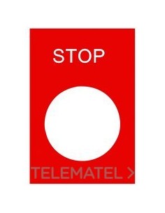 ETIQUETA INGLES "STOP"