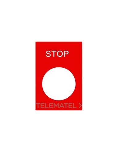 ETIQUETA INGLES "STOP"