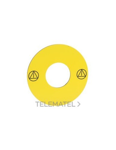 ETIQUETA DIÁMETRO 45 VIRGEN AMARILLO