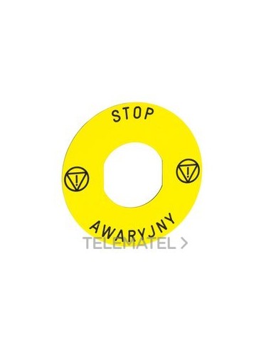 ETIQ.CIRC.AM.Ø60 MCJE."STOP