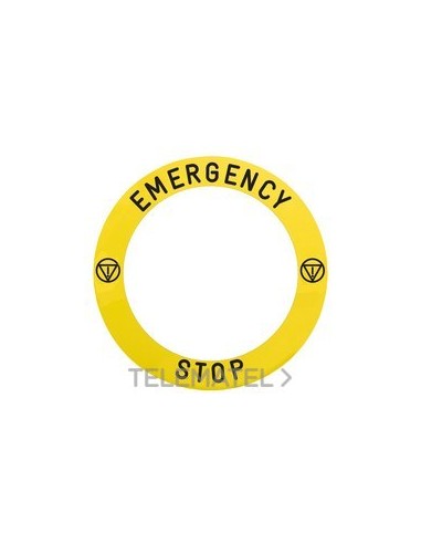 ETIQUETA CIRCULAR 90mm "NODSTOPP"