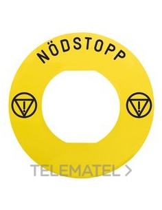 ETIQUETA CIRC.60mm 'NOODSTOP' ZBY9730M