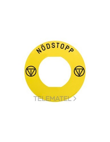 ETIQUETA CIRC.60mm 'NOODSTOP' ZBY9730M