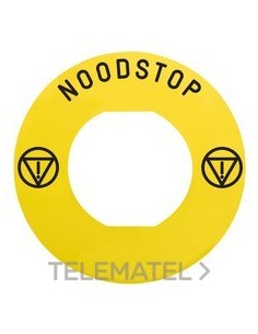 ETIQUETA CIRC.60mm 'NOODSTOP' ZBY9530M