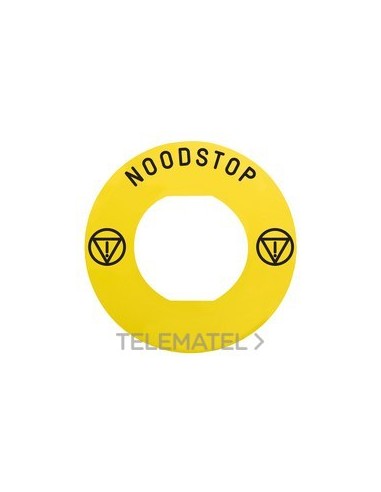 ETIQUETA CIRC.60mm 'NOODSTOP' ZBY9530M