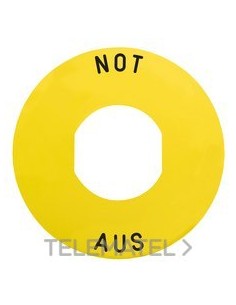ETIQUETA CIRCULAR 60mm 'NOT AUS' ZBY9260
