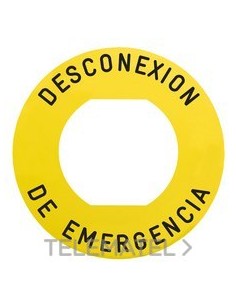 ETIQ.CIRC.60mm 'DESCONEXIÓN EMERGENCIA'