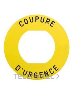ETIQ.CIRC.60mm 'COUPURE D´URGENCE'