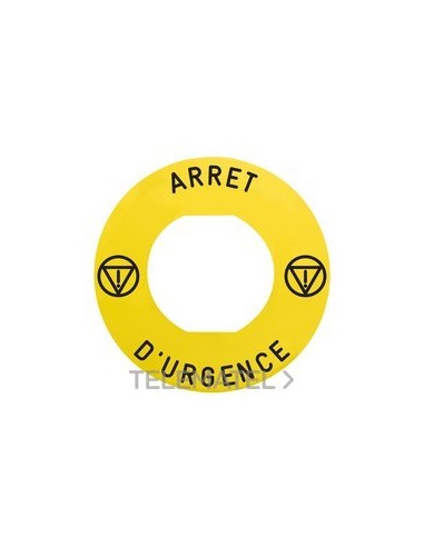 ETIQ.CIRC.60mm 'ARRET D´URGENCE' NG SOBR