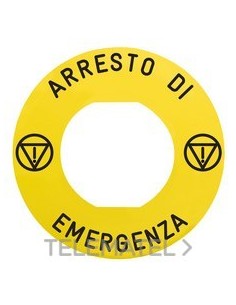 ETIQ.CIRC.60mm 'ARRESTO DI EMERGENZA'