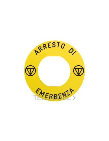 ETIQ.CIRC.60mm 'ARRESTO DI EMERGENZA'