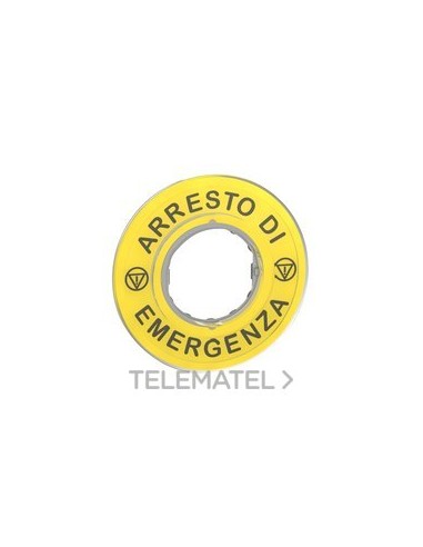 ETIQUETA ARRESTO DI EMERGENZA 3D