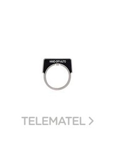 ETIQUETA ALUMINIO 40x43mm HAND-OFF-AUTO