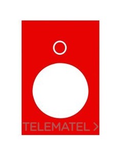 ETIQUETA 30x40mm ROJO "0"