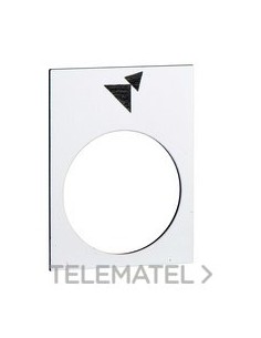 ETIQ.30x40mm BL HACIA ADELANTE LENTO-RÁP