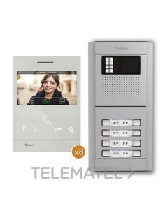 KIT EDIFICIO VIDEO N5208/ART 4 LITE 8P