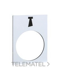 ETIQUETA 30x40mm BLANCO ALARMA