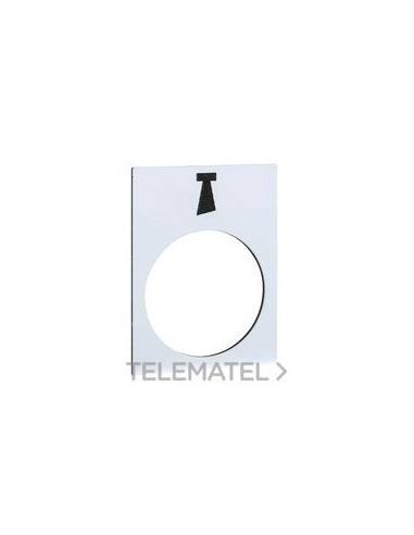 ETIQUETA 30x40mm BLANCO ALARMA