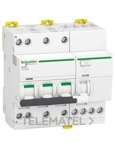 DISY.A9 iCV40N 3PN C 25A 30mA AC RCBO