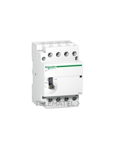 CONTACTOR MANUAL 63A 4 NA 220/224V 50Hz