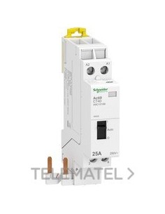 CONTACTOR CT iC40 2P 25A C/MDO.MAN.