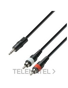 CBL.INTERCONEX.3m MINIJACK macho/2xRCA M